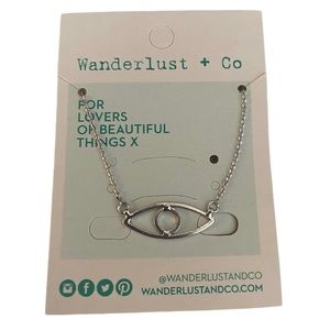 Evil Eye Necklace by Wanderlust + Co NWT